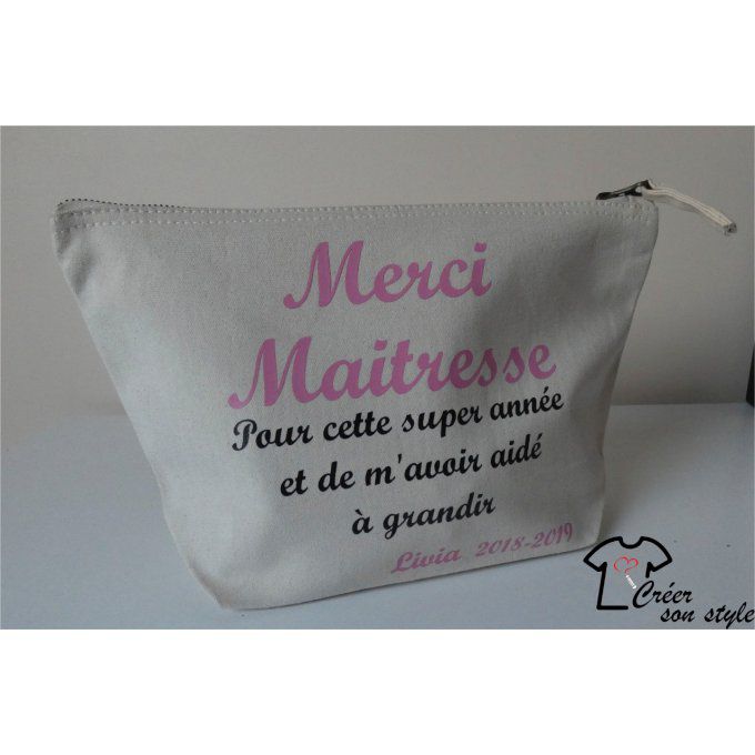 pochette "Merci maîtresse pour cette super année"  