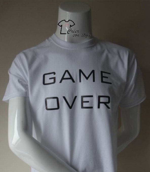 tee shirt homme "game over"