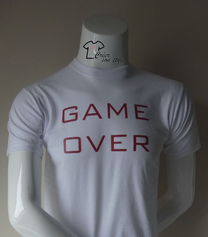 tee shirt homme "game over"