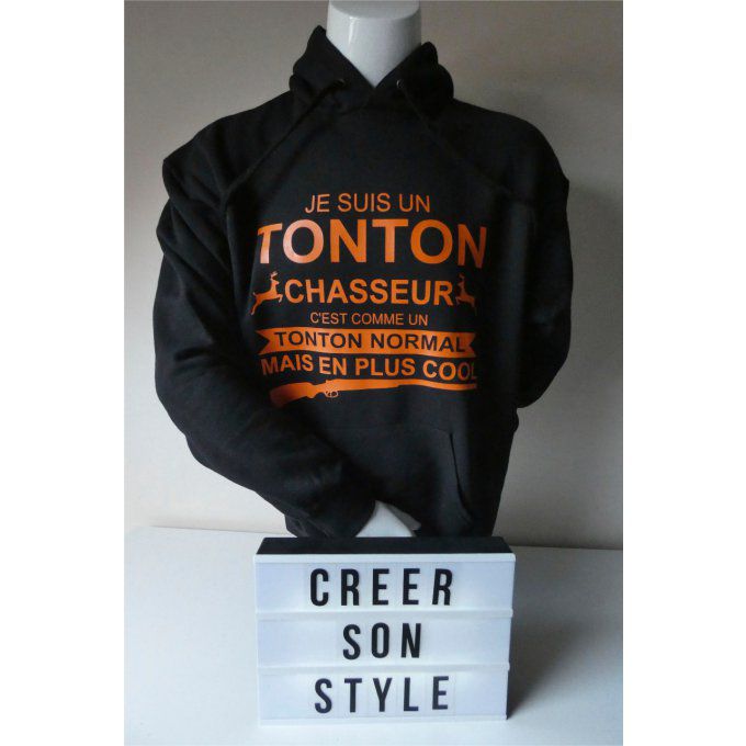 Sweat-shirt homme "je suis un tonton chasseur"