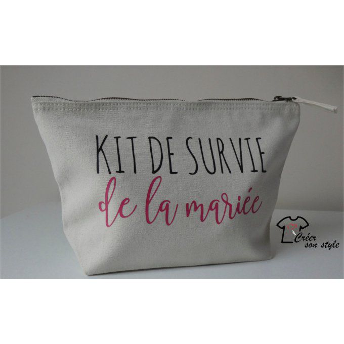 pochette "Kit de survie de la mariée"