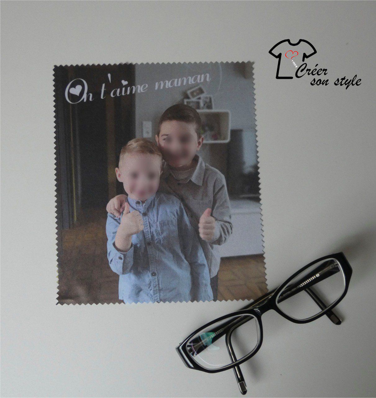 essuie lunette "On t'aime maman"