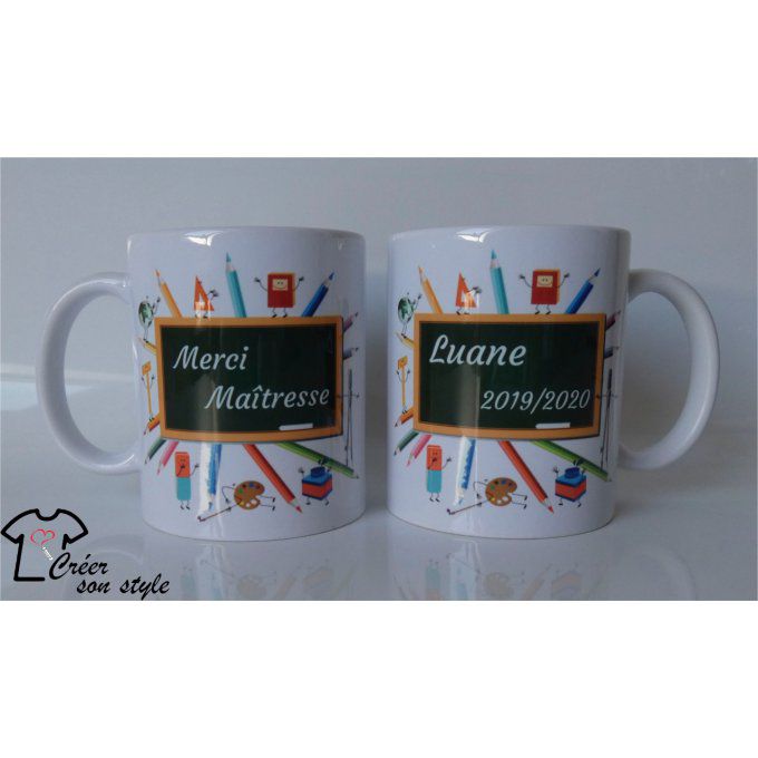 Mug "merci maître(sse)" (tableau)