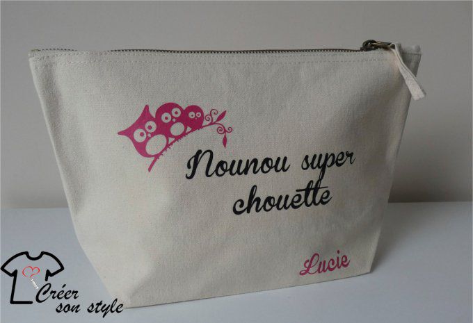 Pochette "nounou super chouette"