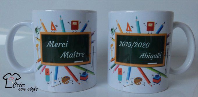 Mug "merci maître(sse)" (tableau)