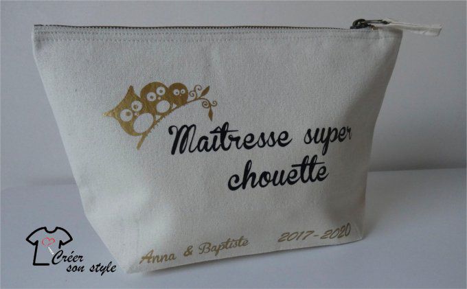 pochette "Maîtresse super chouette"