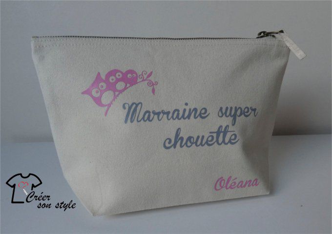 Pochette "marraine super chouette"