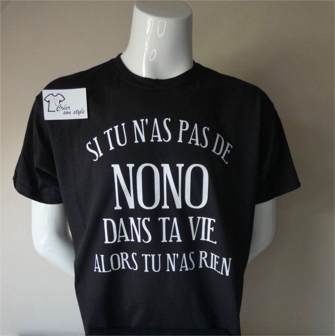 tee shirt homme "si tu n'as pas de ... dans ta vie alors tu n'as rien"