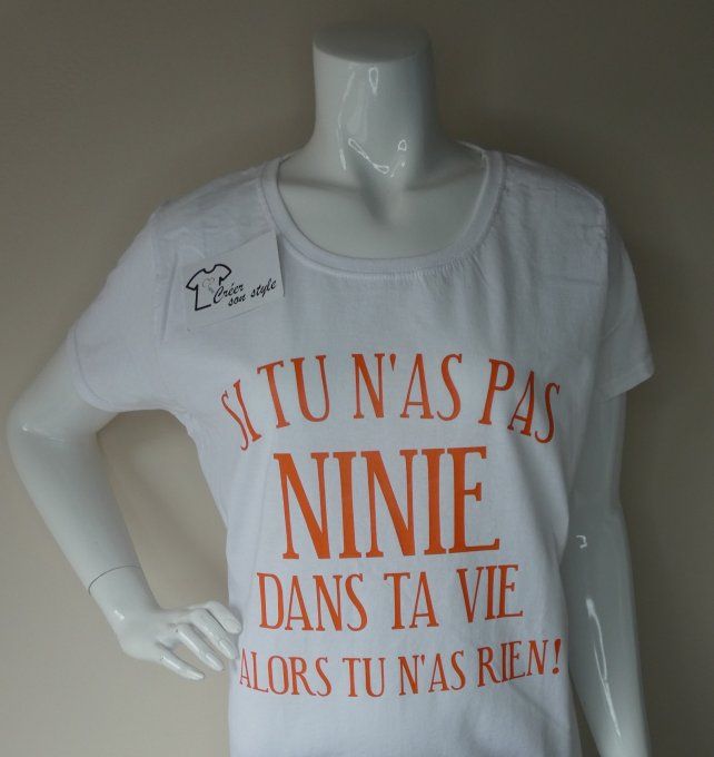 tee shirt femme "si tu n'as pas de ... dans ta vie alors tu n'as rien"