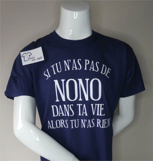 tee shirt homme "si tu n'as pas de ... dans ta vie alors tu n'as rien"