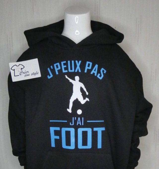 Sweat-shirt enfant "j'peux pas j'ai foot"