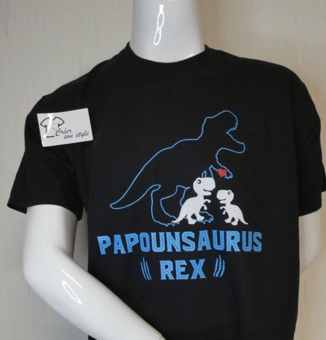 tee shirt "papounsaurus rex"