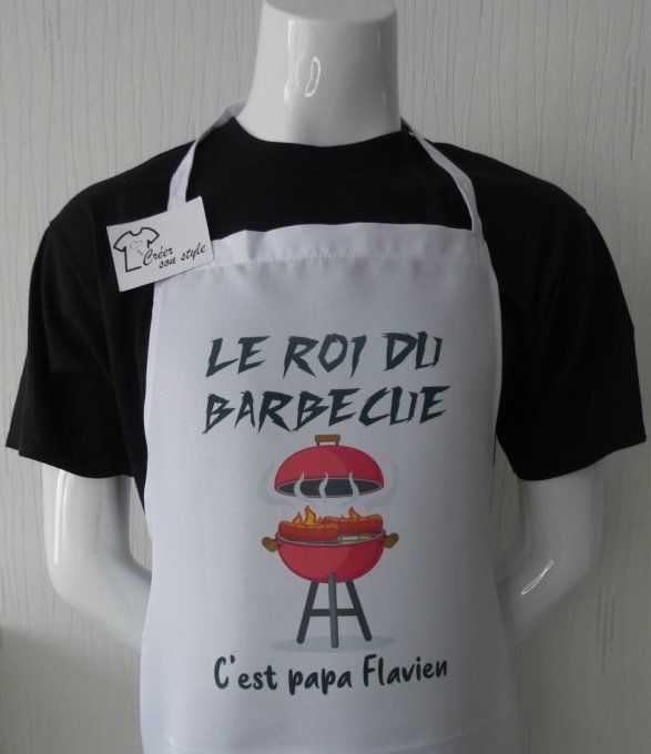 Tablier "le roi du barbecue c'est papa"