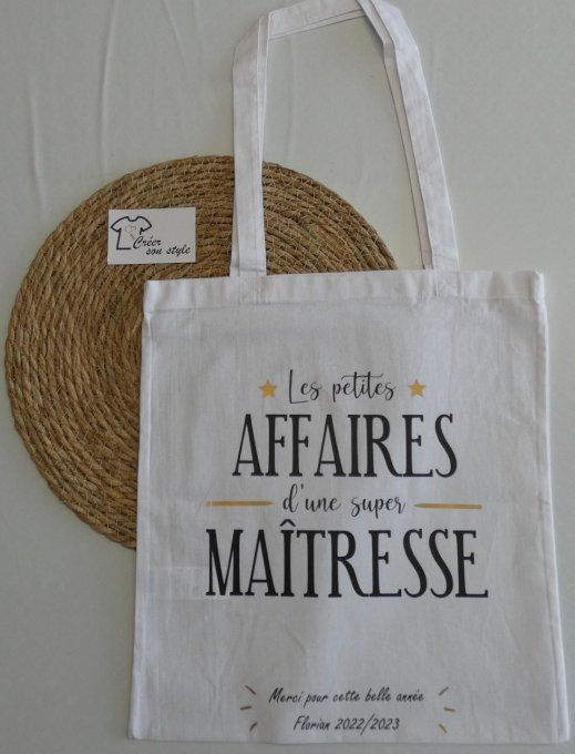 sac "les petites affaires d'une super maîtresse"