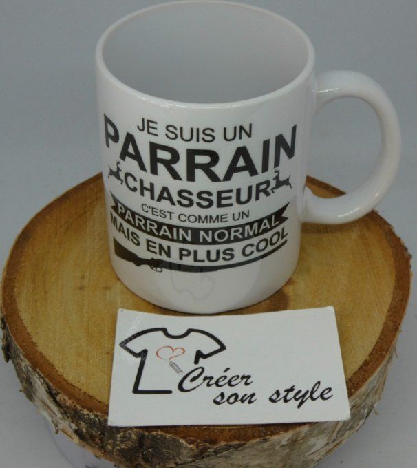 Mug "je suis un parrain chasseur"