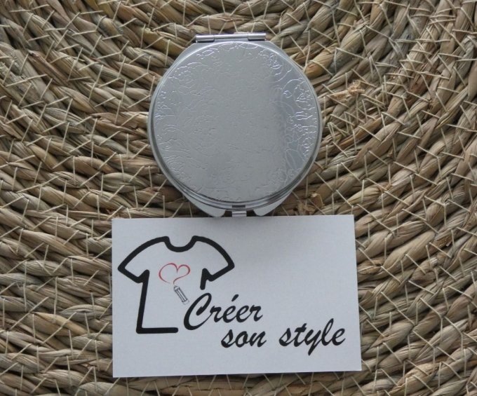 Miroir de poche "marraine super chouette"