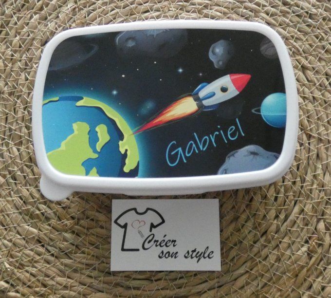 Boite à goûter "fusée"