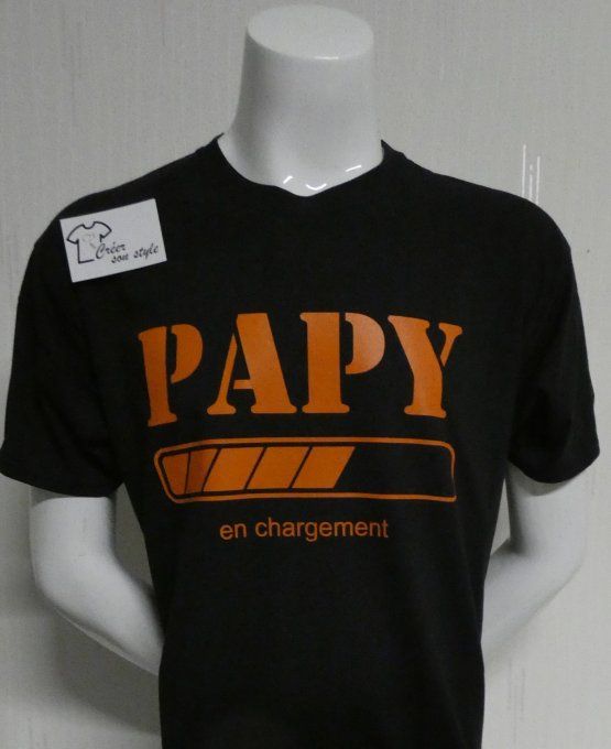 tee shirt "papy en chargement"