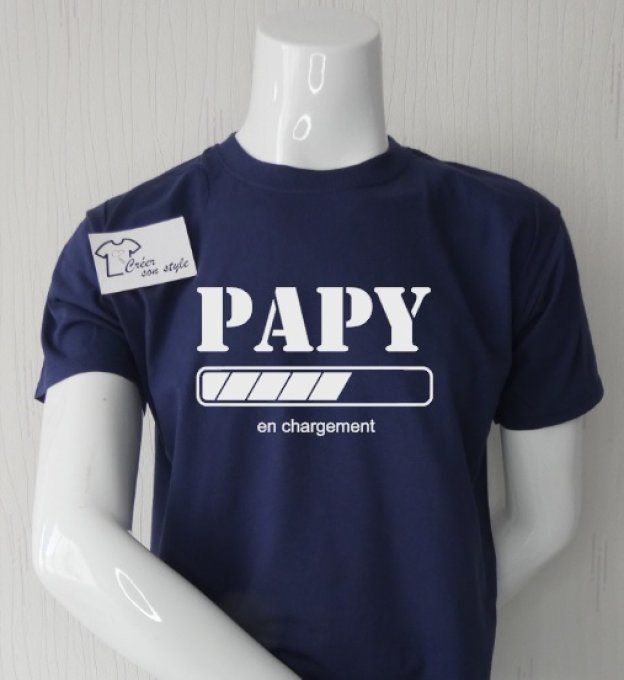 tee shirt "papy en chargement"