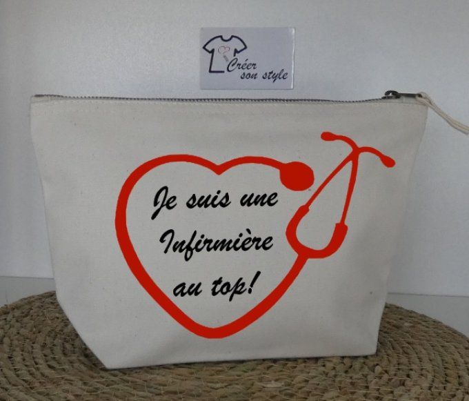 pochette "je suis une infirmière au top"