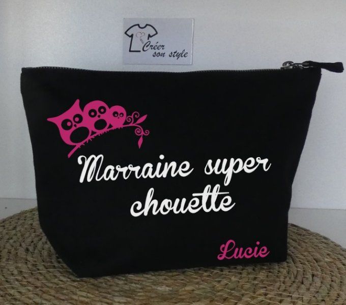 Pochette "marraine super chouette"