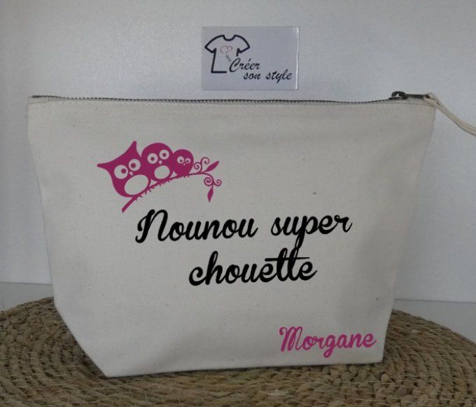 Pochette "nounou super chouette"