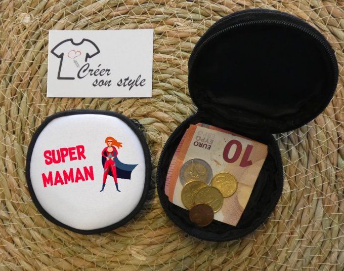 porte monnaie "super maman"