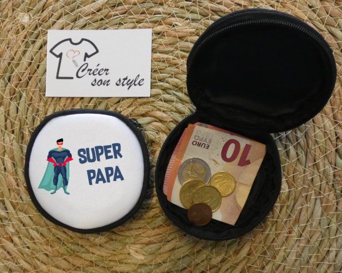 porte monnaie "super papa"