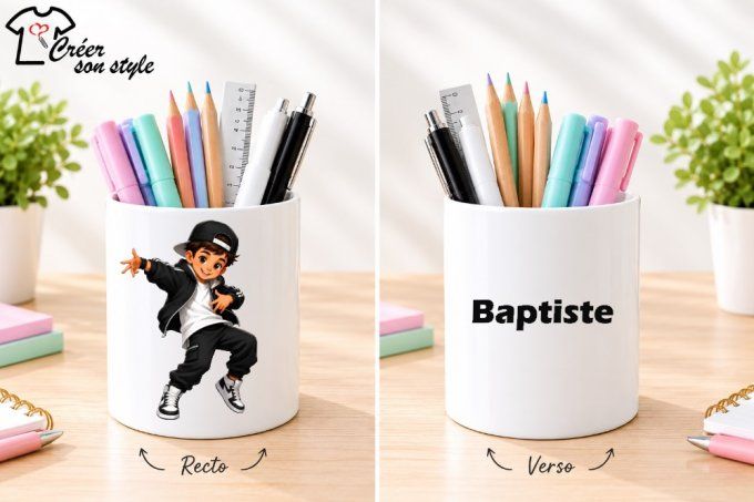 Pot à crayon "danseur"