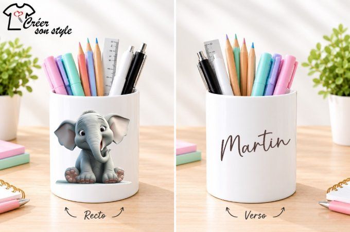 Pot à crayon "éléphant"
