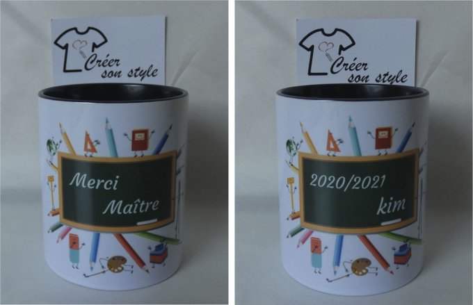 Pot à crayon "merci maître(sse)" (tableau) 