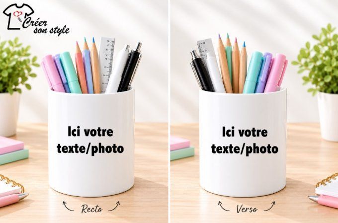 Pot à crayon à personnaliser