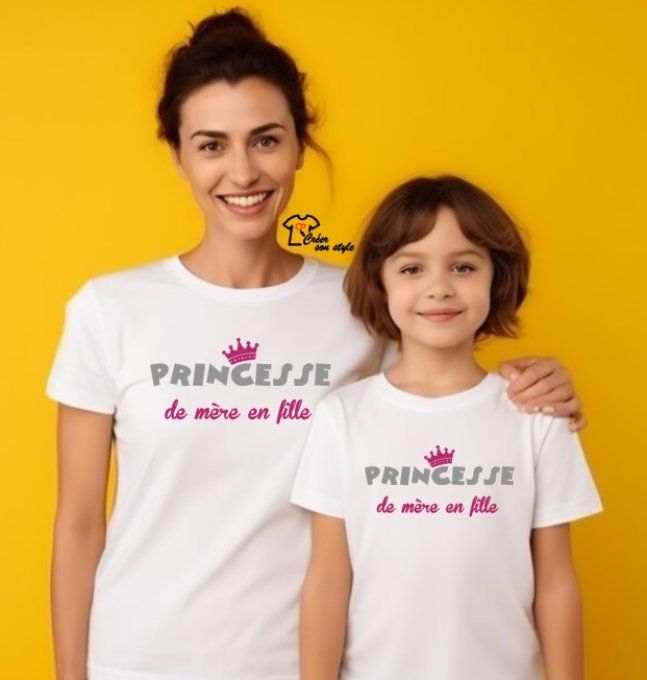 Duo mère/fille "princesse de mère en fille"