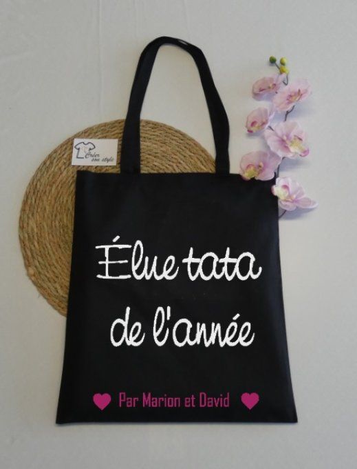 sac "élue tata de l'année"