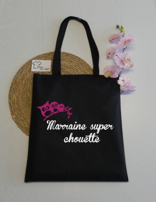 sac "marraine super chouette"