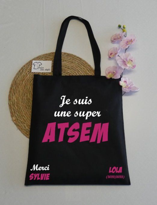 sac "je suis une super Atsem"