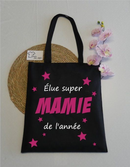 sac "élue super mamie de l'année" 