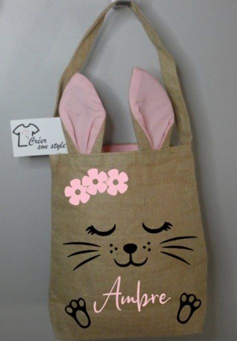 sac lapin rose