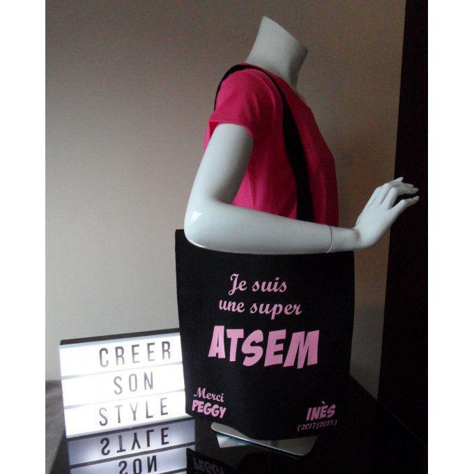 sac "je suis une super Atsem"