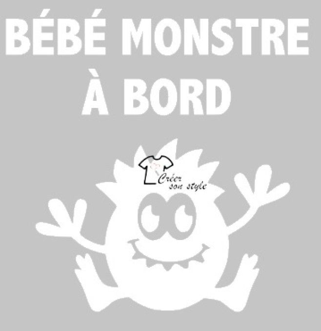 Stickers "bébé monstre à bord"