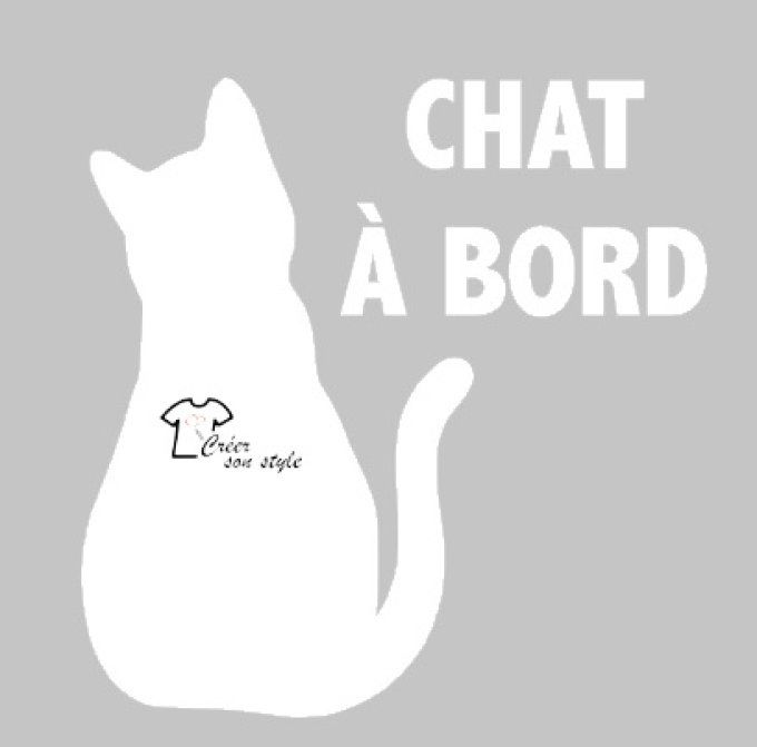 Stickers "chat à bord"