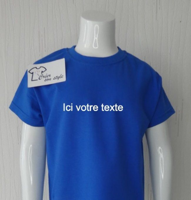 Tee shirt garçon à personnaliser