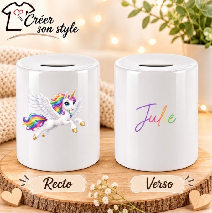 Tirelire "licorne"