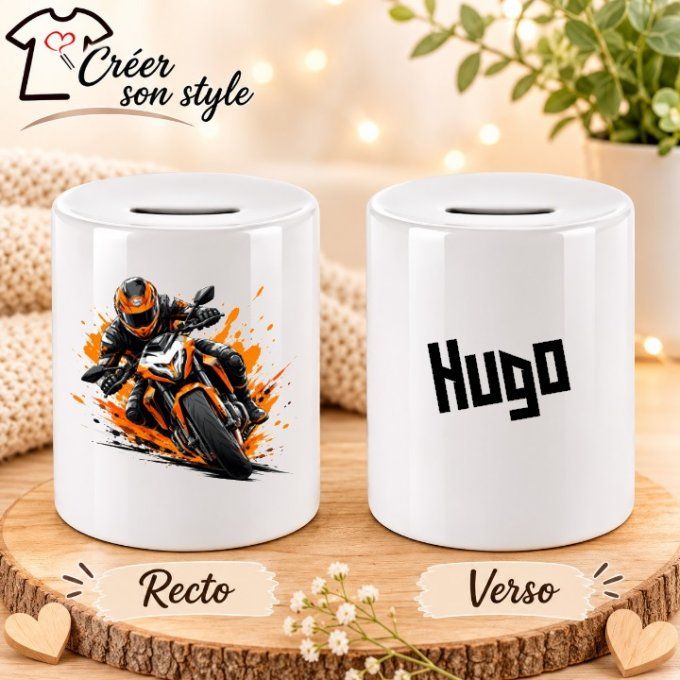 Tirelire "moto"