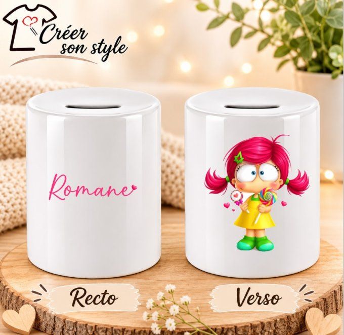Tirelire "petite fille"