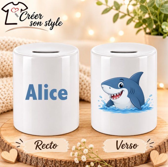 Tirelire "requin"