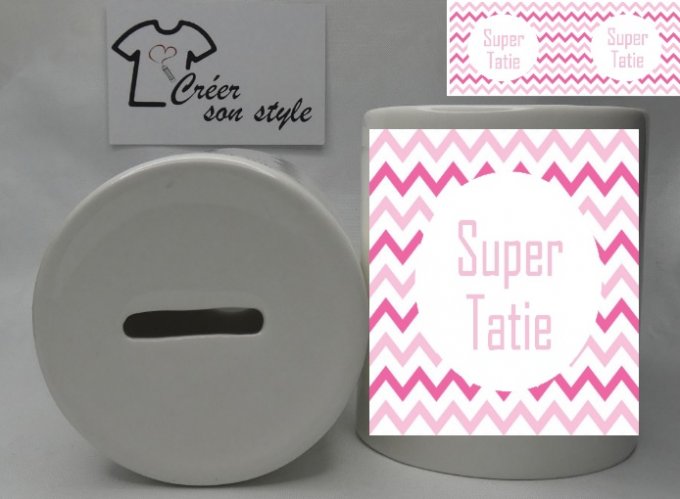 Tirelire "super tatie"