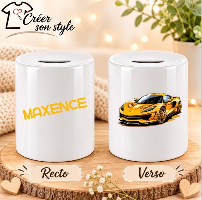Tirelire "voiture"