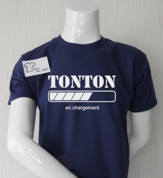 tee shirt homme "tonton en chargement"