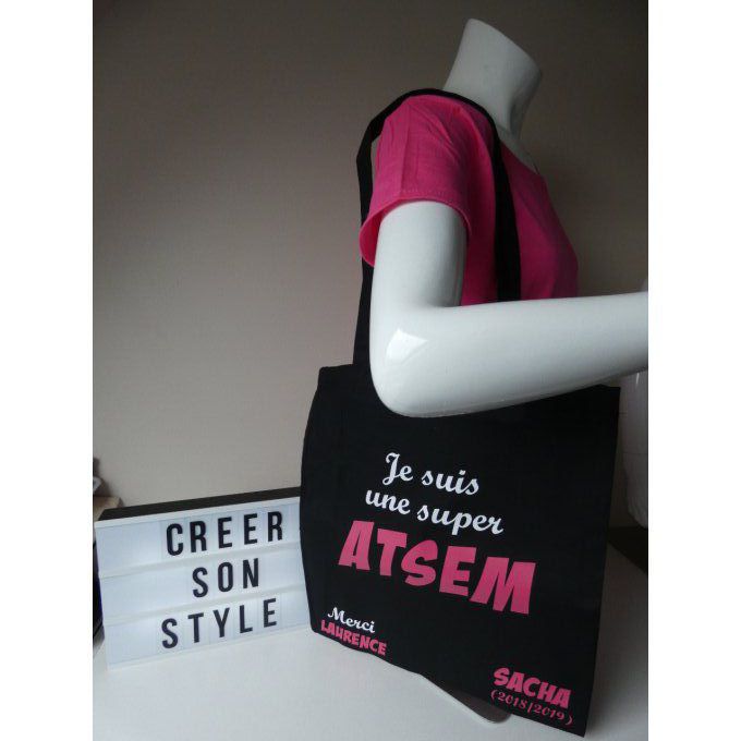 sac "je suis une super Atsem"